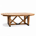 Houten eettafel voor buiten met afmetingen 180 x 90 x 75 cm