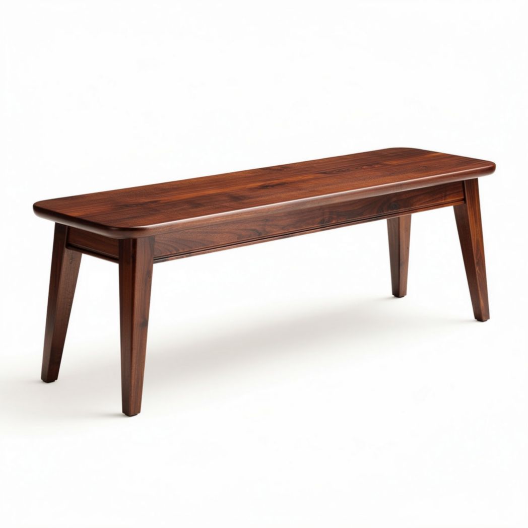 Houten bank van acaciahout met afmetingen 120 x 40 x 45 cm